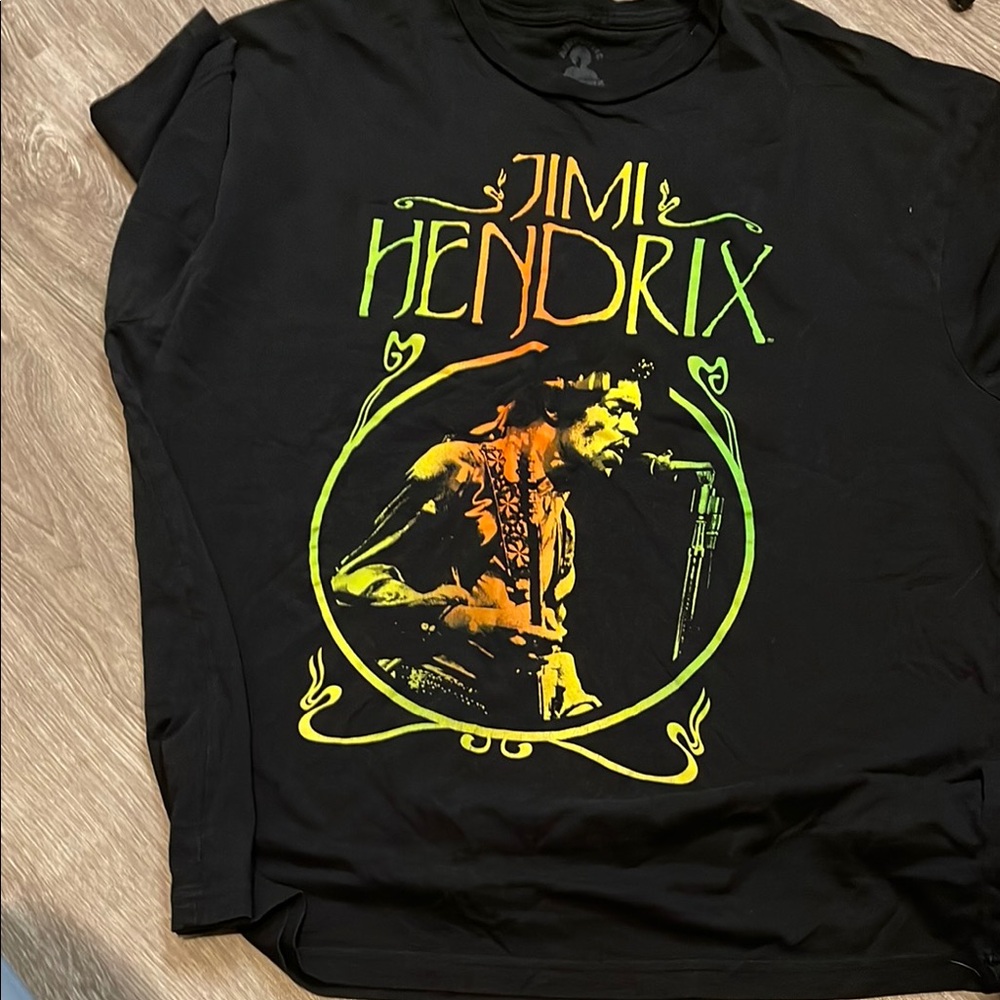 Jimi Hendrix Black Graphic T-Shirt